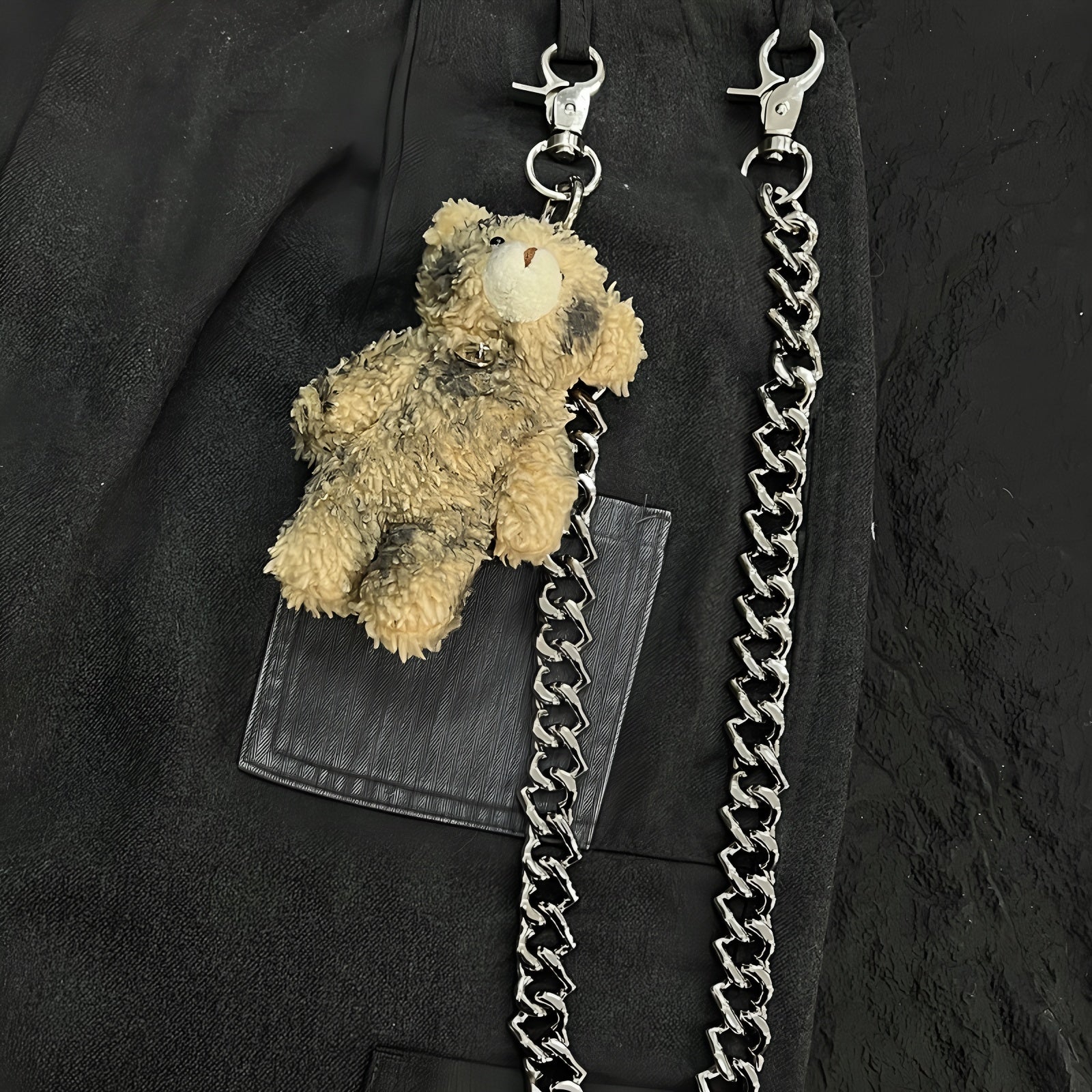 Cute bear plush original doll pendant pants chain