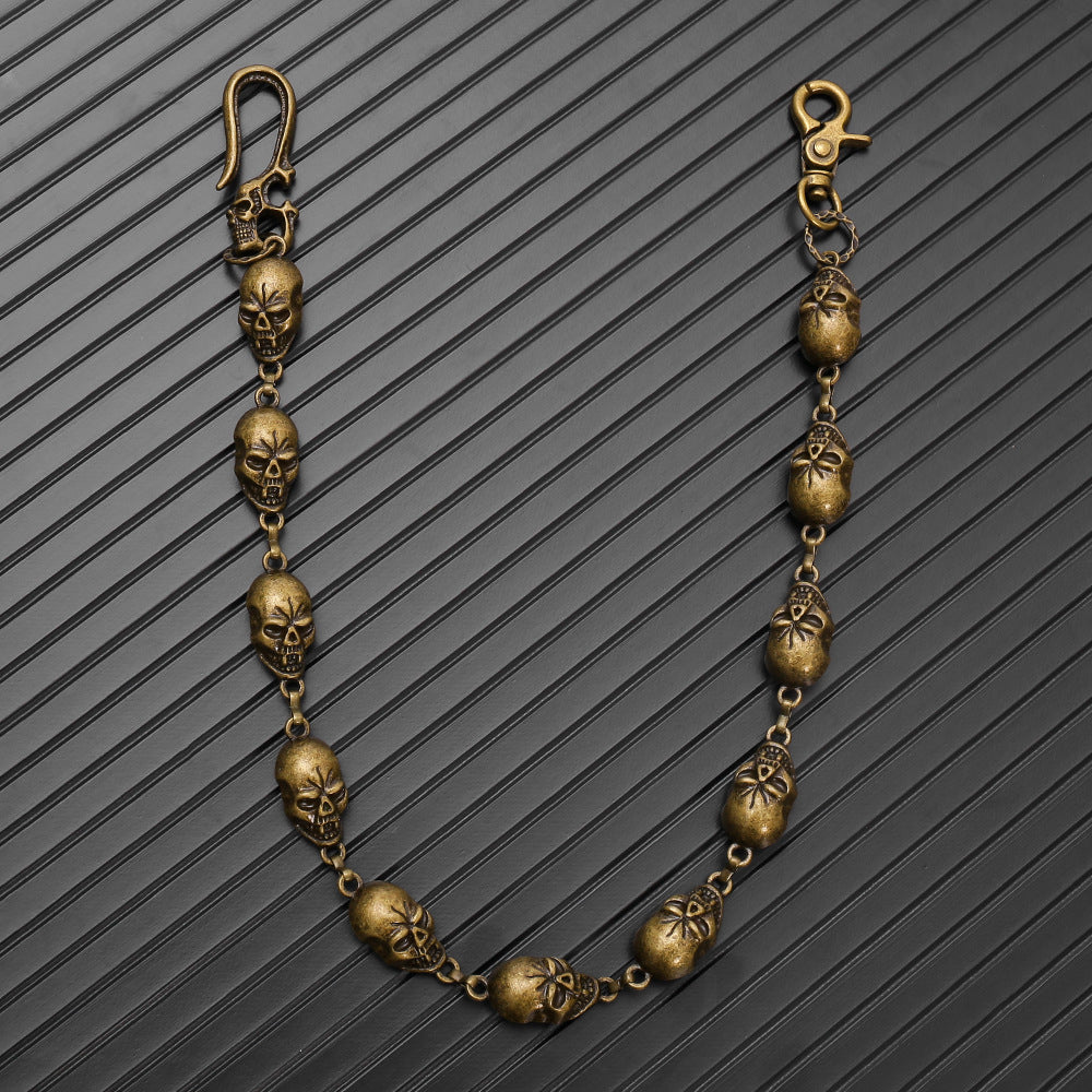 Vintage skull trouser chain