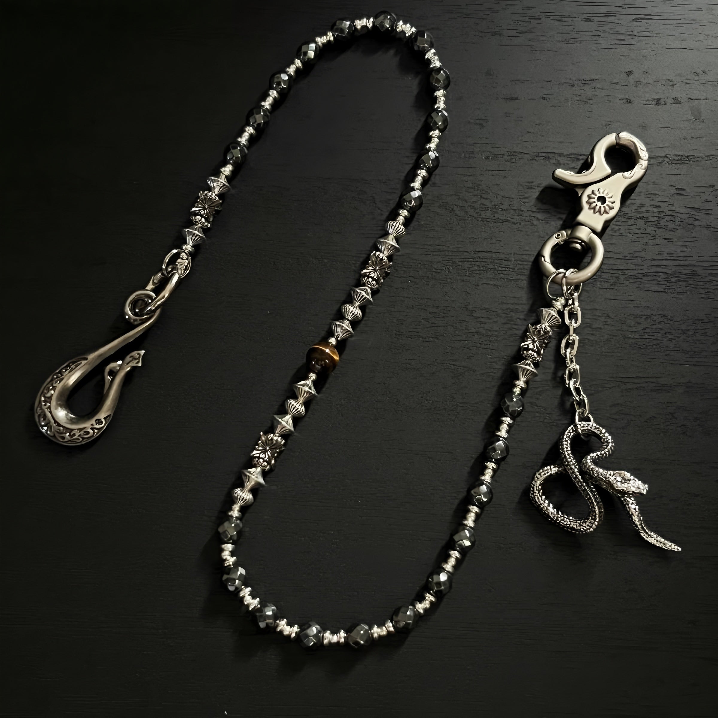 Black Viper Design Pants Chain