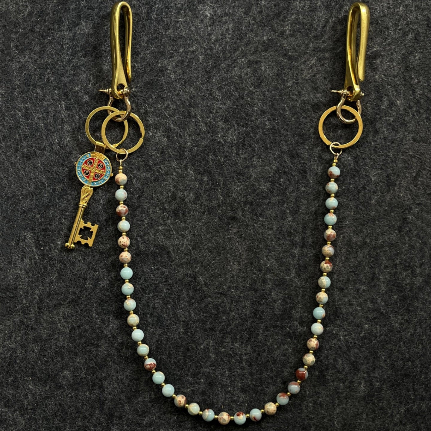 Shoushan Stone Snakeskin Pants Chain