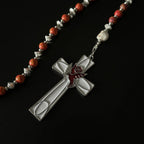 TT same style white dove red cross pants chain