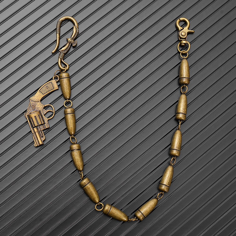 Personalized bullet design trouser chain