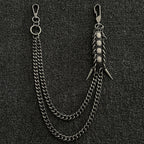 Personalized spiked trouser chain