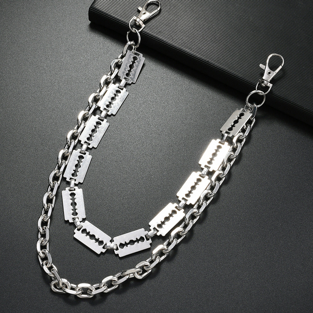 Punk Blade Shape Multi-Layered Pants Chain