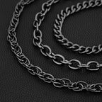 Three-chain thick skull hip-hop waist chain Halloween dark pants chain