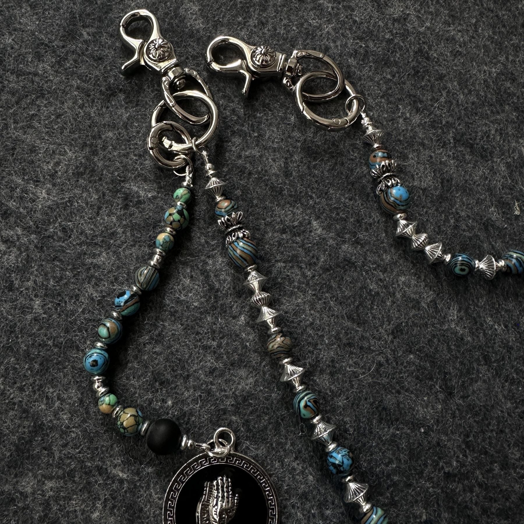 Volcanic stone unique creative accessories pants chain