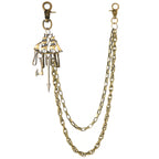 Personalized metal chain multi-layer pants chain