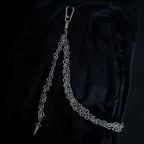 Original multi-layer splicing heavy metal trouser chain