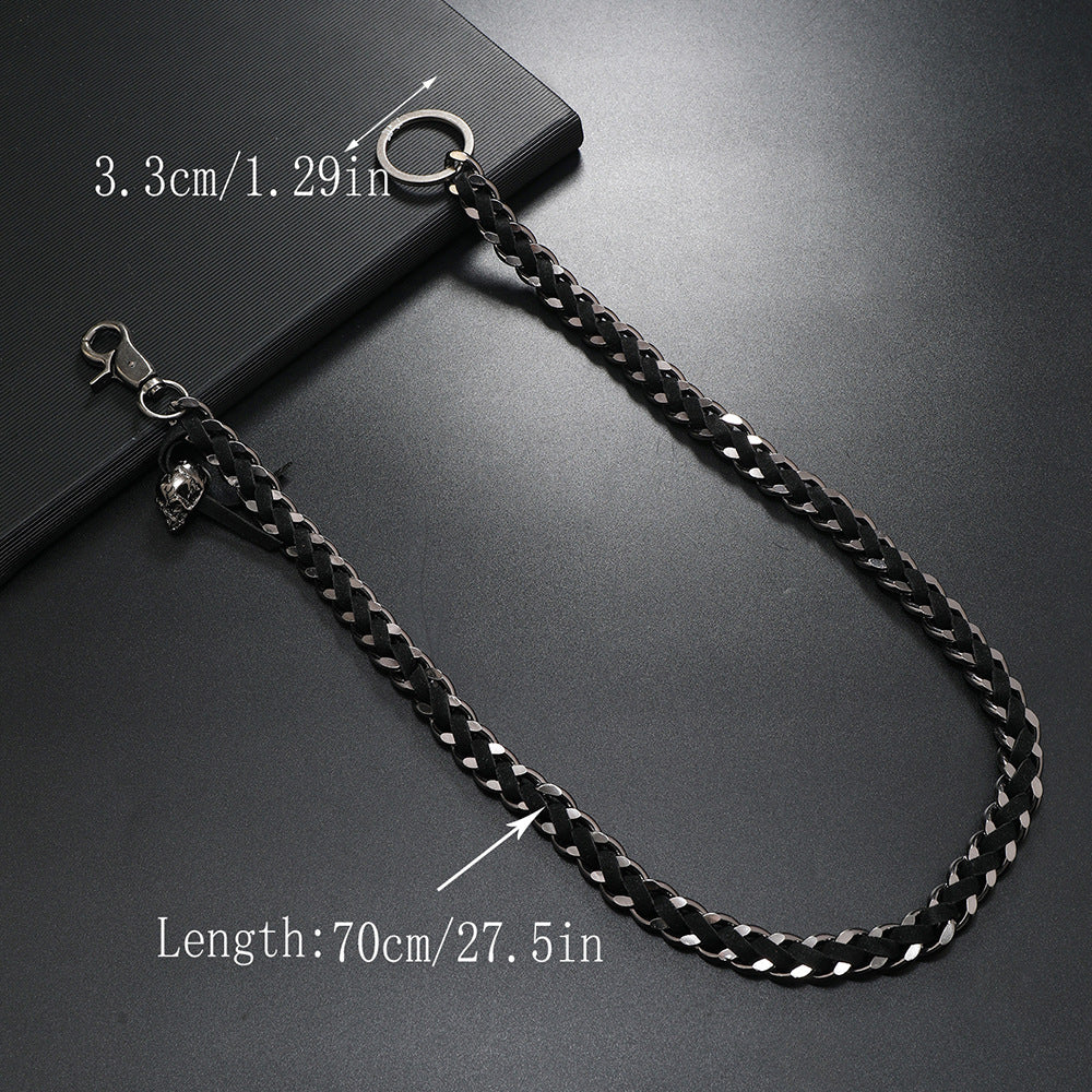 Punk fashion hip-hop waist chain