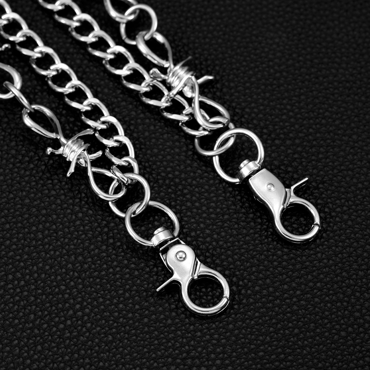 Double-layer thorn thorn versatile hip-hop European and American pants chain