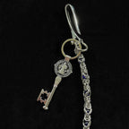 Purple-Dragon Bone Bead Pants Chain