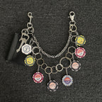 Original multi-color chip double-layer stitching trouser chain