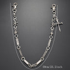 New spiked retro street pants chain