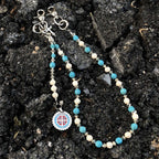 Volcanic stone waist pendant bead pants chain