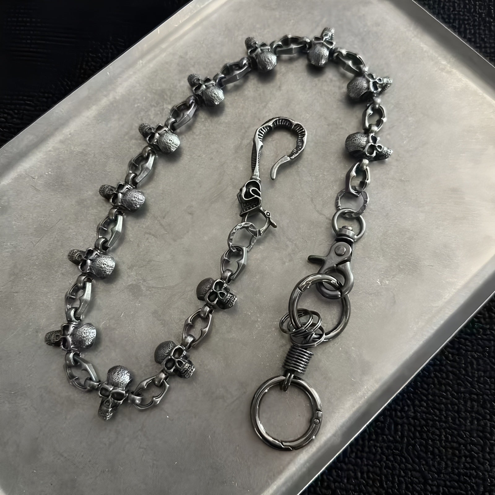 Dark Punk Skull Pants Chain