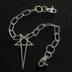 Five-pointed star patchwork trouser chain