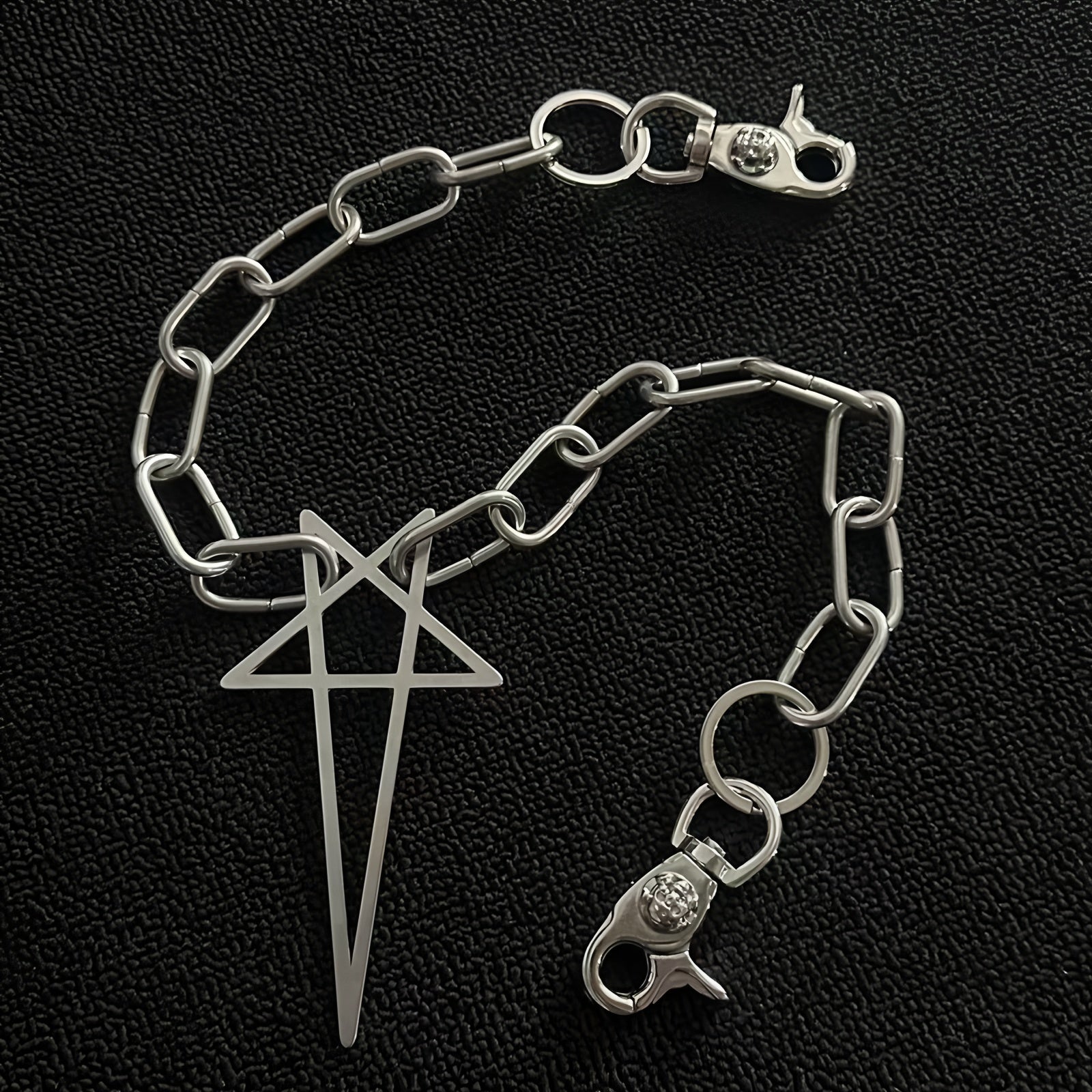 Five-pointed star patchwork trouser chain