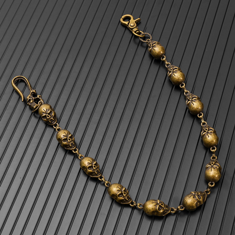 Vintage skull trouser chain