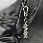 Punk Spiked Thorn Pants Chain Keychain