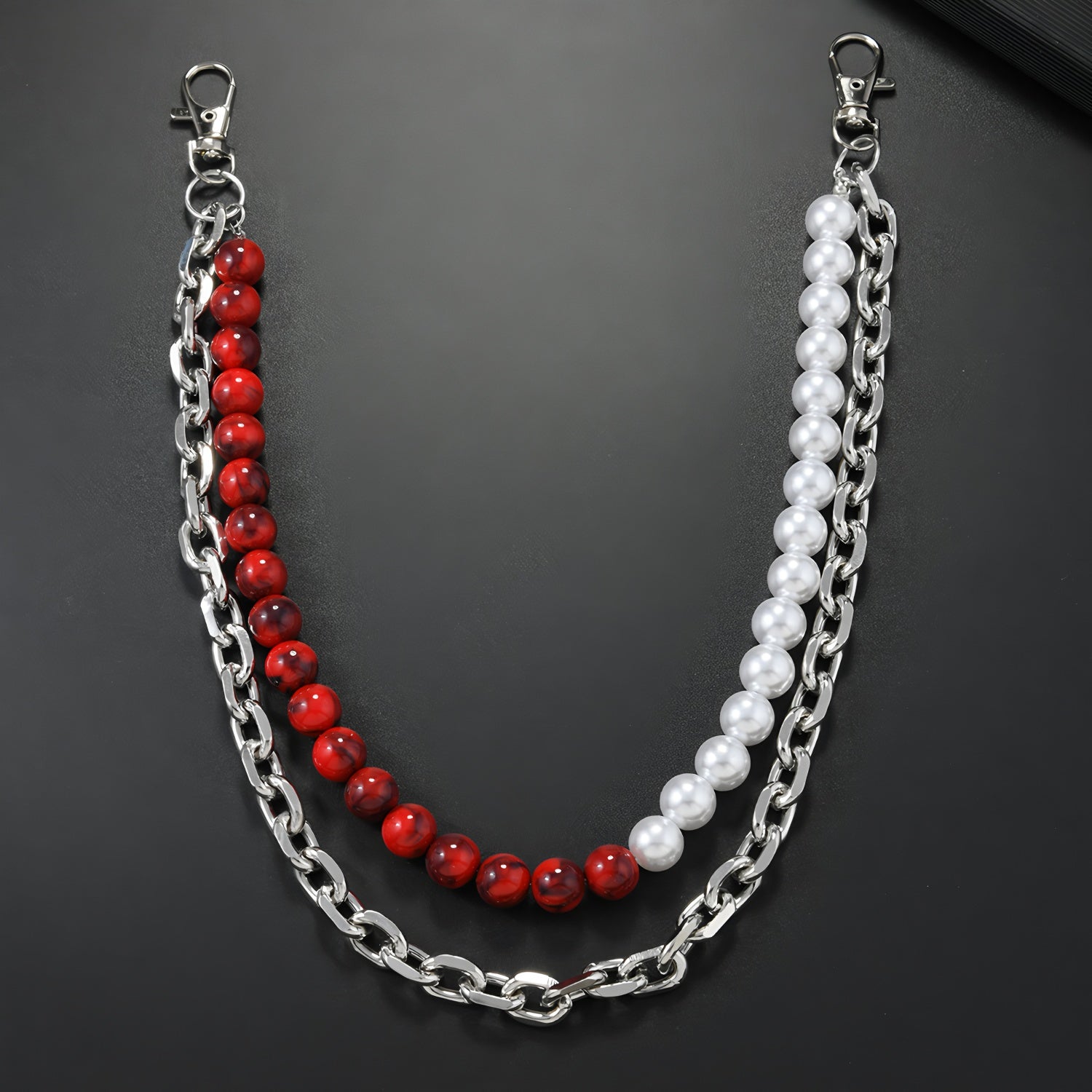 Original handmade beaded pant chain