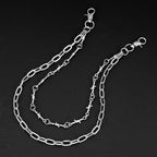 Double chain simple trendy jeans chain