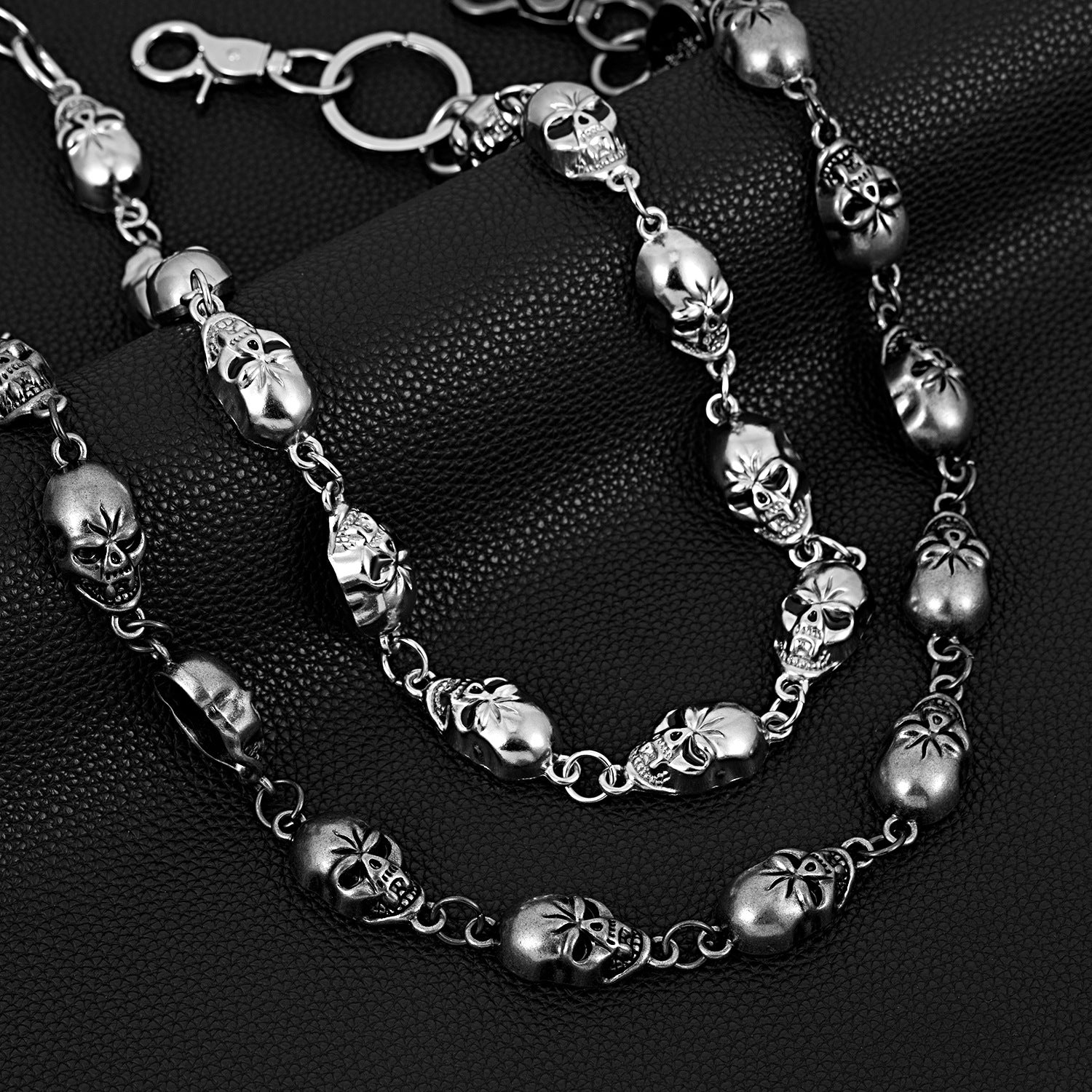 Skull personalized metal trouser chain