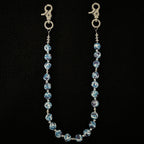 New blue camouflage silicone pants chain