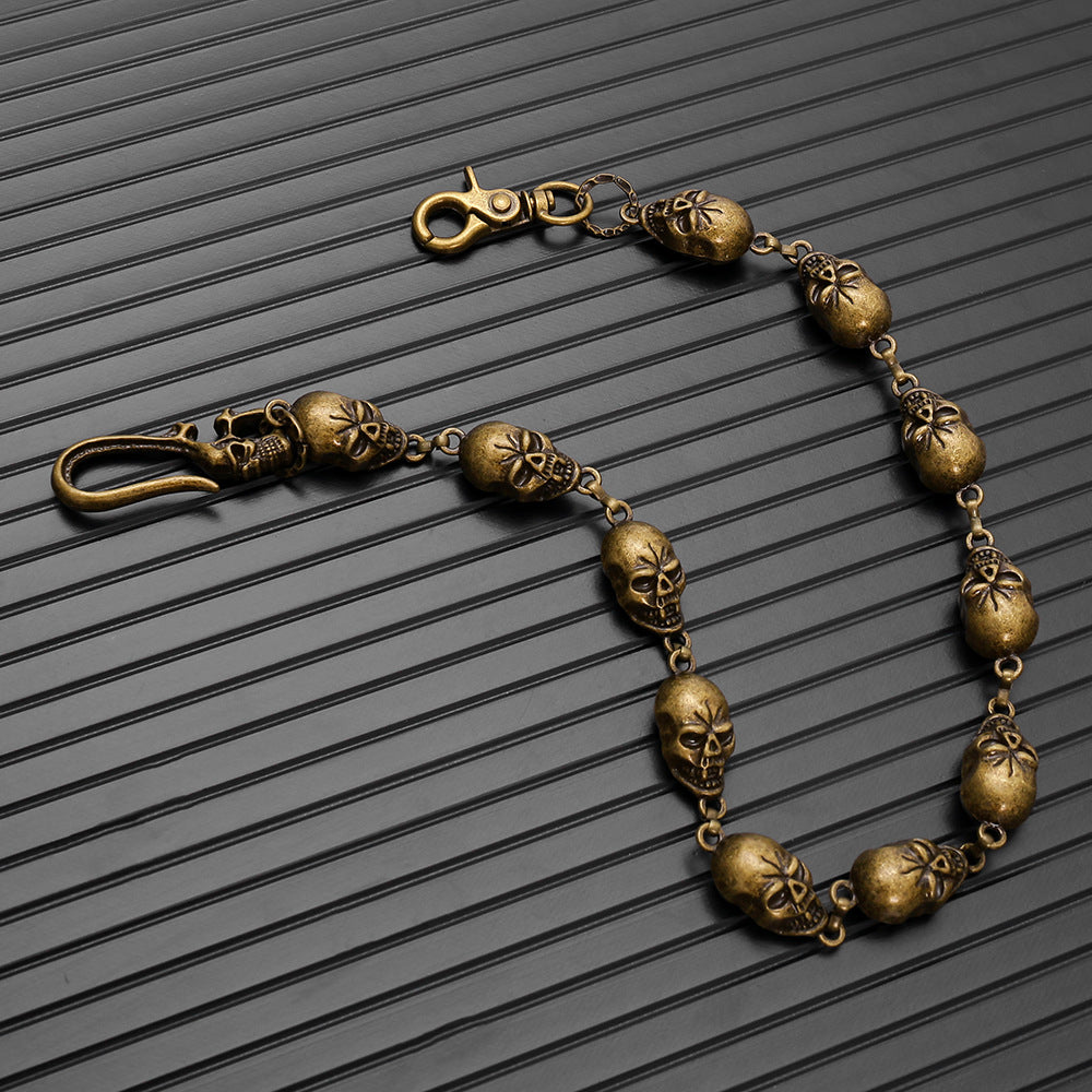 Vintage skull trouser chain