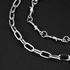 Double chain simple trendy jeans chain