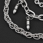 Light luxury three-chain bullet jeans chain