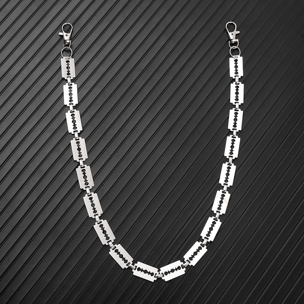 Cold style metal blade trouser chain