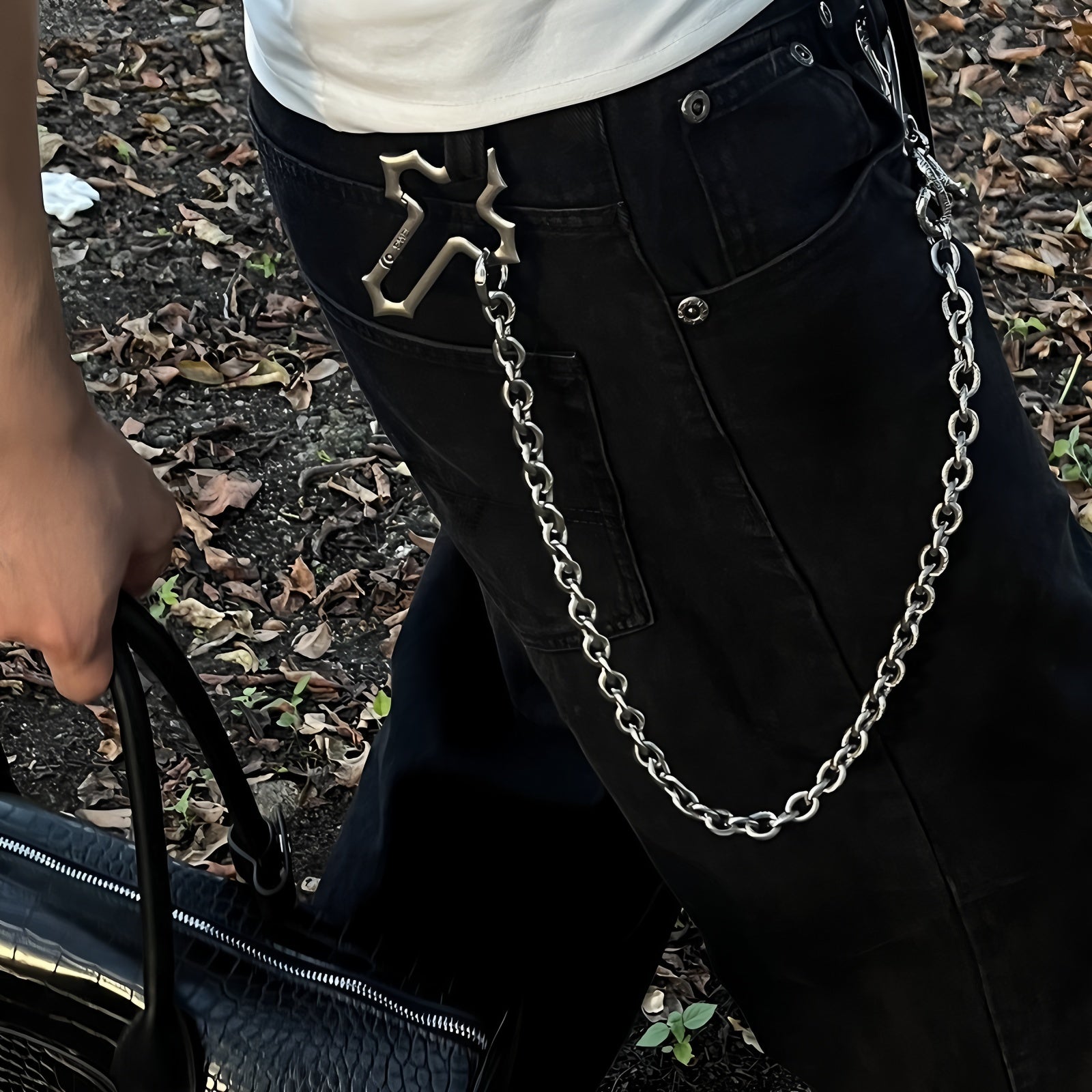 Viper Cross Pants Chain Hip Hop Pants Chain