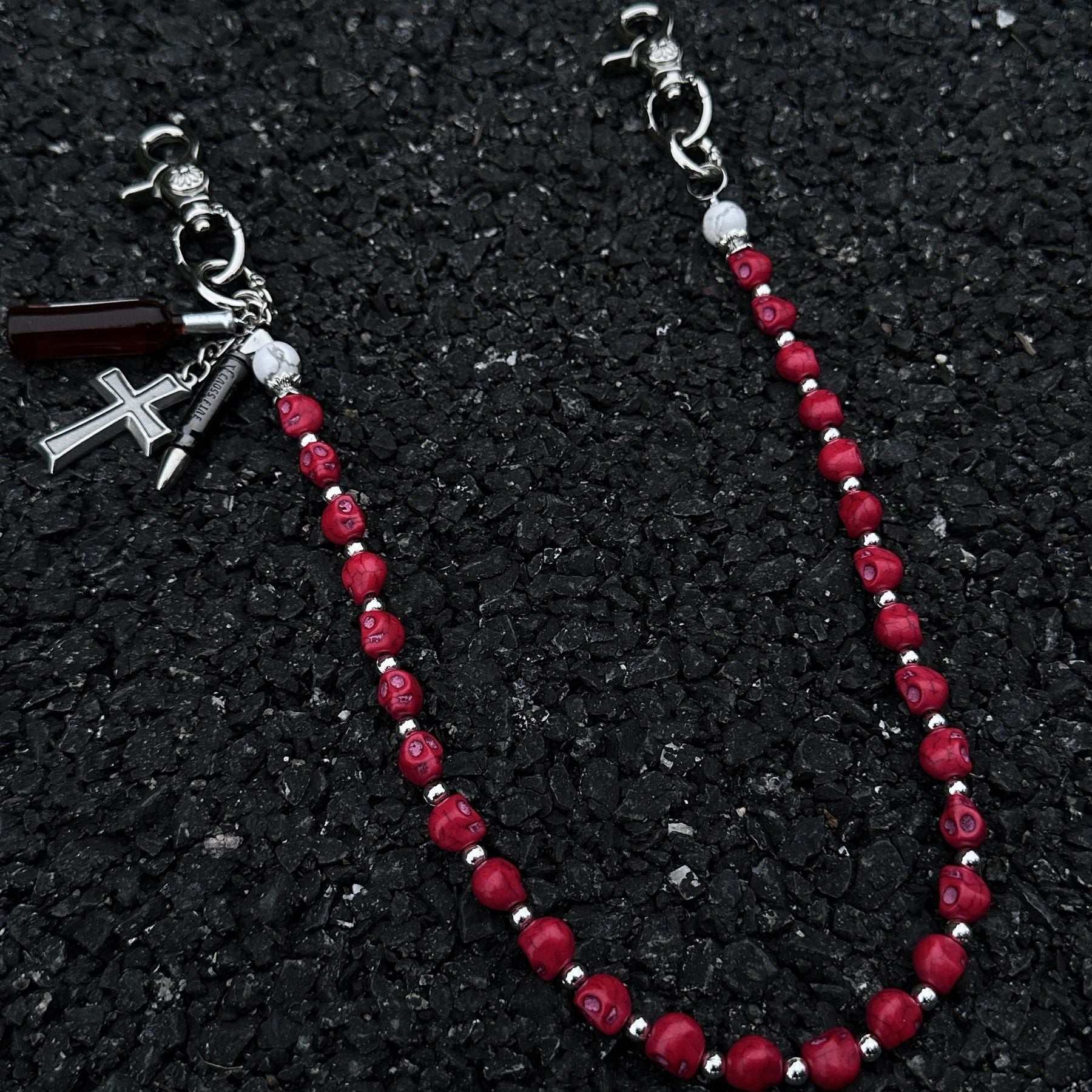 Volcanic stone single product unique pants chain