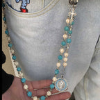 Volcanic stone waist pendant bead pants chain