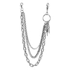 Skull Cross Triple Jeans Chain