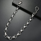 Single chain alloy skull trouser chain