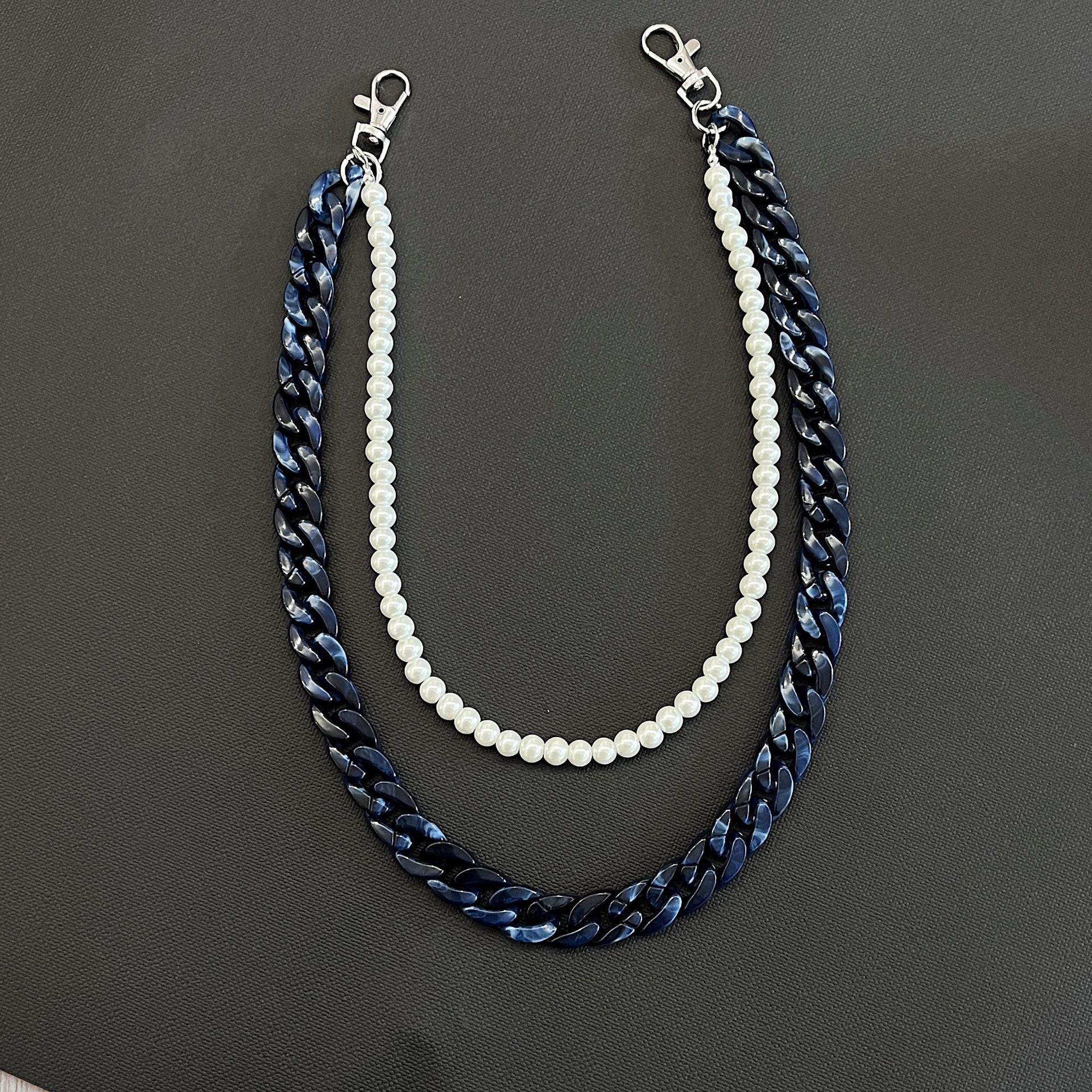Double chain original street thick pants chain
