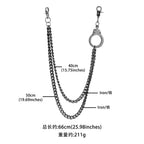 Cool handcuffs double chain pants chain