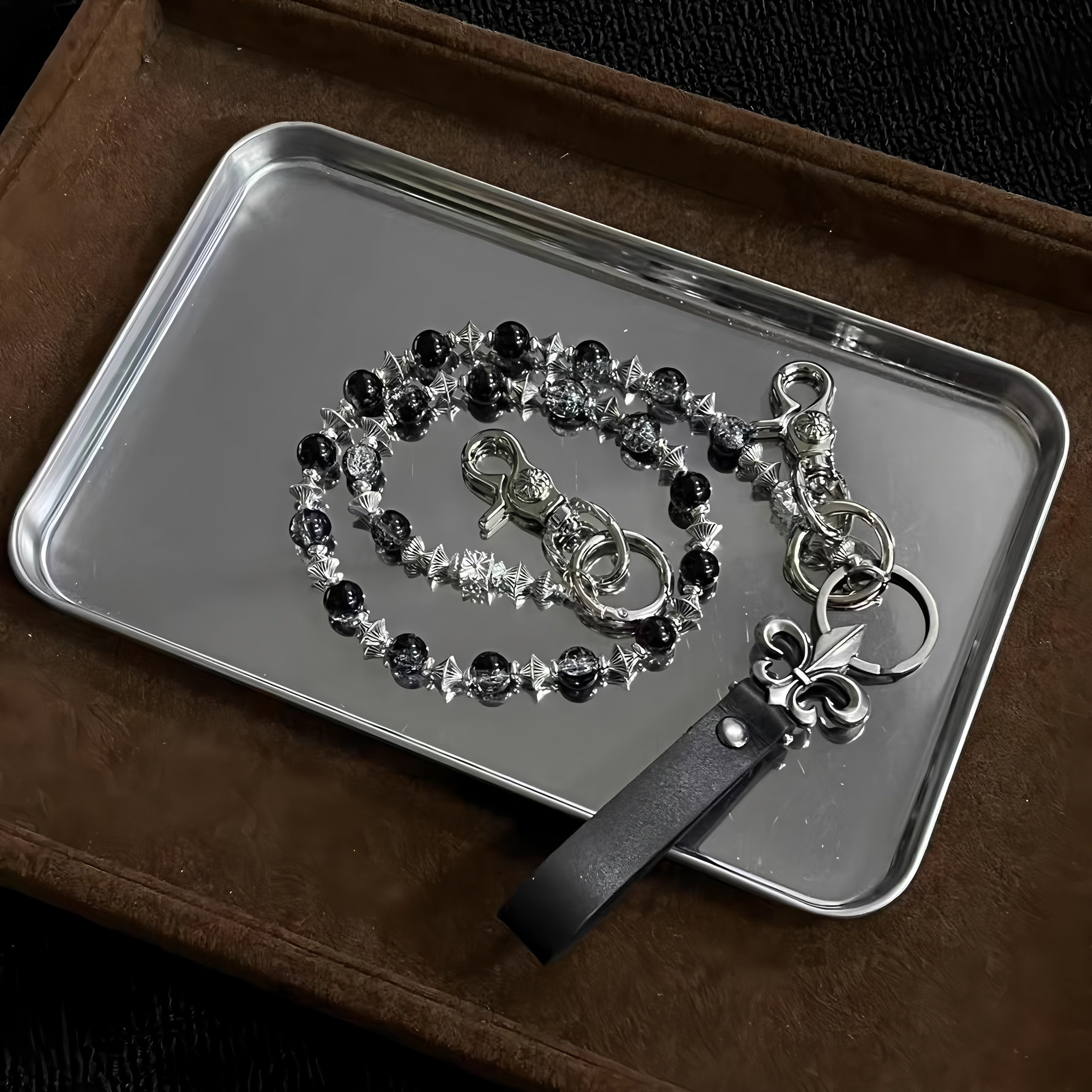 New dark style cross handmade trouser chain