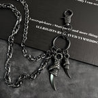 Exclusive original double chain double eagle claw pants chain