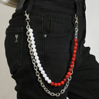 Original handmade beaded pant chain