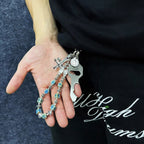 Ceramic beaded trouser chain waist chain pendant