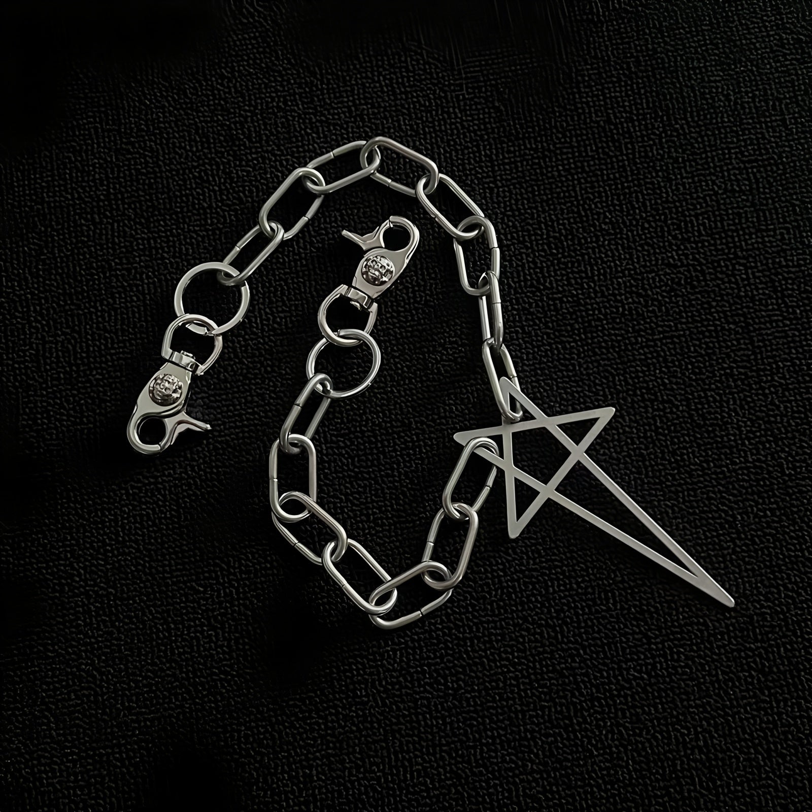 Five-pointed star patchwork trouser chain