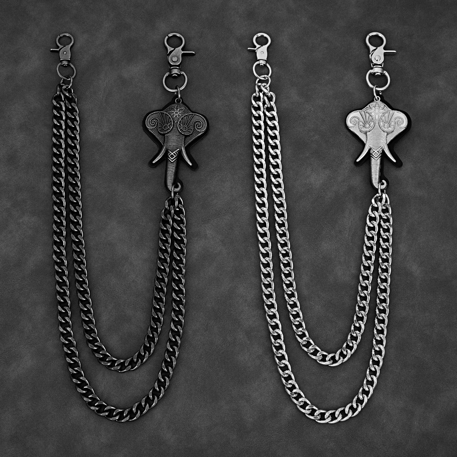 Double chain thick chain elephant pants chain
