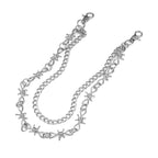 Double-layer thorn thorn versatile hip-hop European and American pants chain
