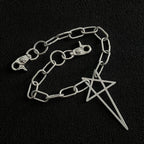 Five-pointed star patchwork trouser chain