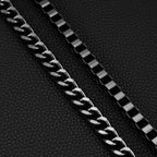 Dark punk hip-hop double-layer skull trouser chain
