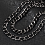 Exaggerated spiked retro art men's and women's hip-hop punk pants chain