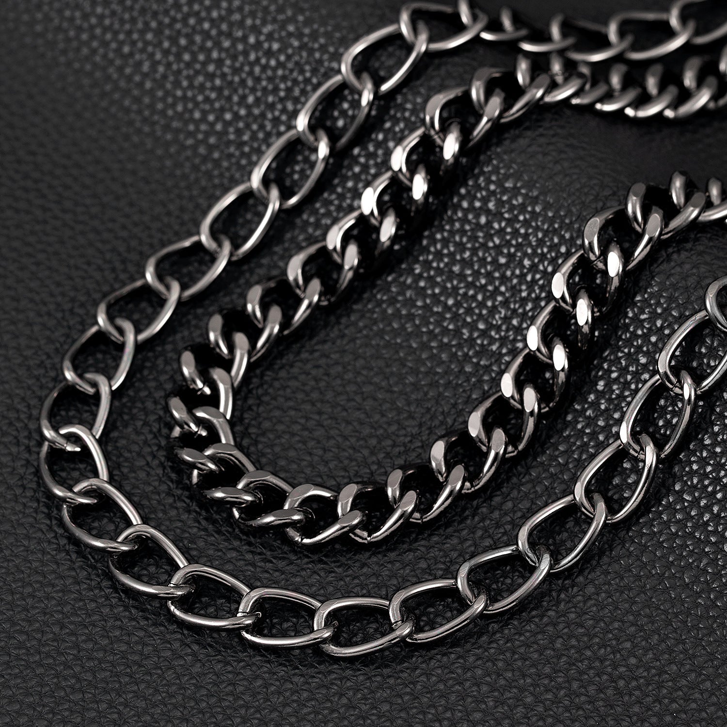Exaggerated spiked retro art men's and women's hip-hop punk pants chain