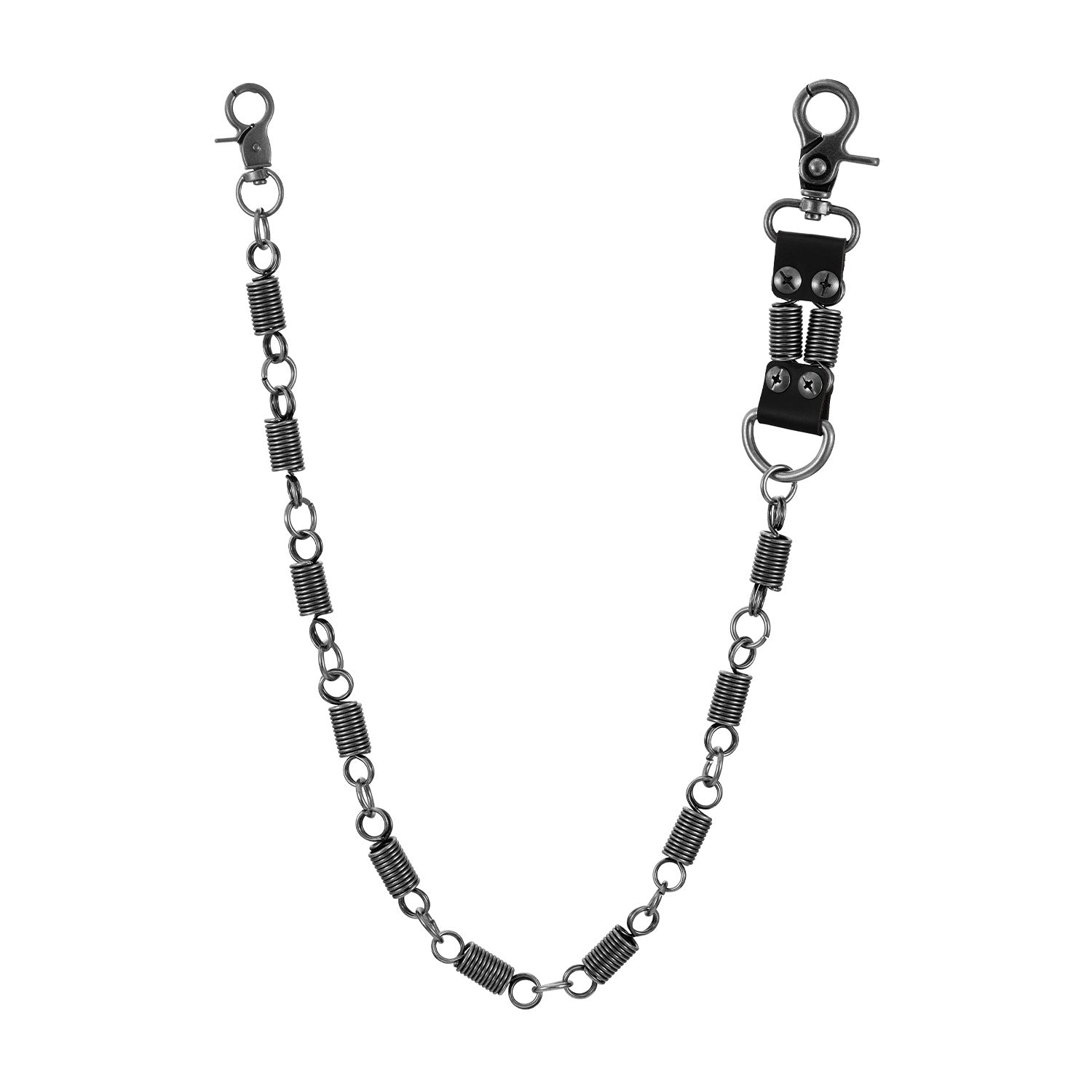 Single layer spring first layer cowhide pants chain